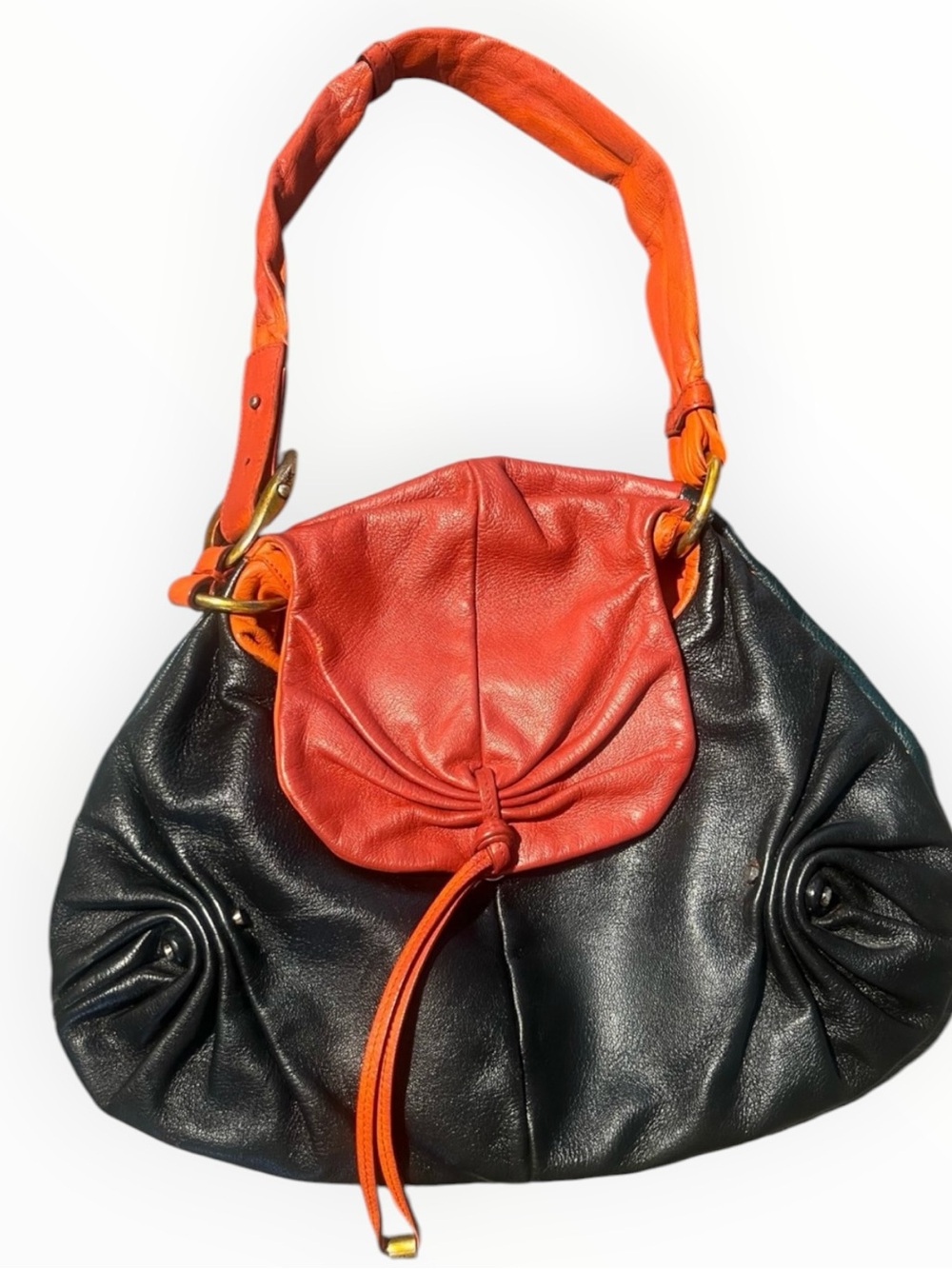 Vintage YSL Yves Saint Laurent Mamounia Leather Shoulder Bag